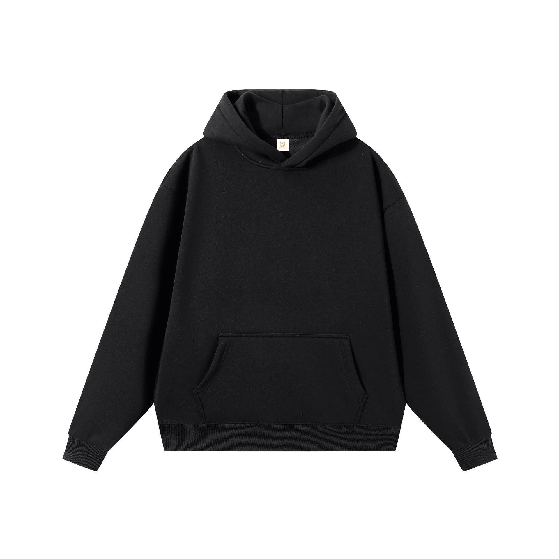 Heavyweight Hoodie Custom Distressed Embroidery Pure Color Streetwear Blank Pullover Unisex High Quality Hoodie Manufacturers
