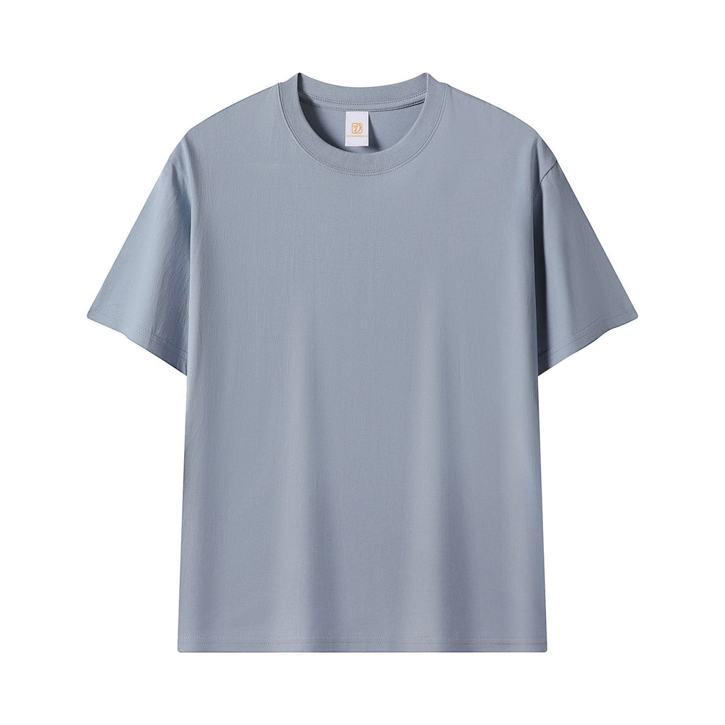 Men's T-shirts 2026 Summer New Design Custom High Quality Casual Heavy Cotton Fashion Loose Pure Color Plain T-shirts