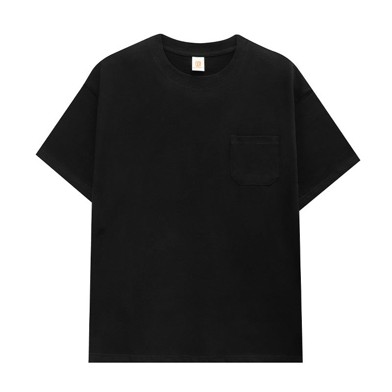 100% Cotton T-shirt High Quality Blank O-neck Custom Puff Printing Summer Short Sleeve Wholesale Men's Personalized T-shirt