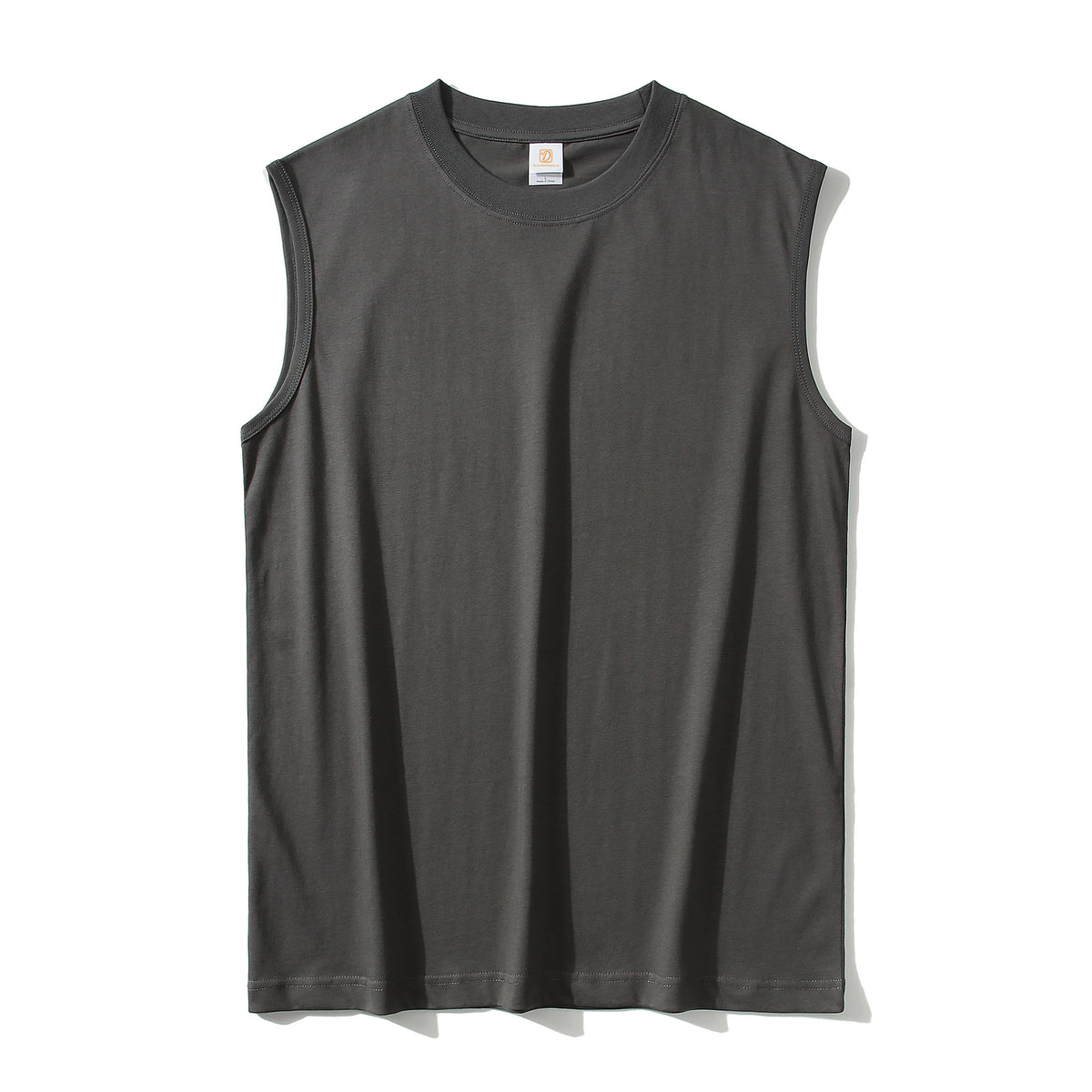 Custom Round Neck t Shirt for Men in Summer Men's Sleeveless t Shirt 5 Colors Pure Cotton Can Design Patterns for You for Free