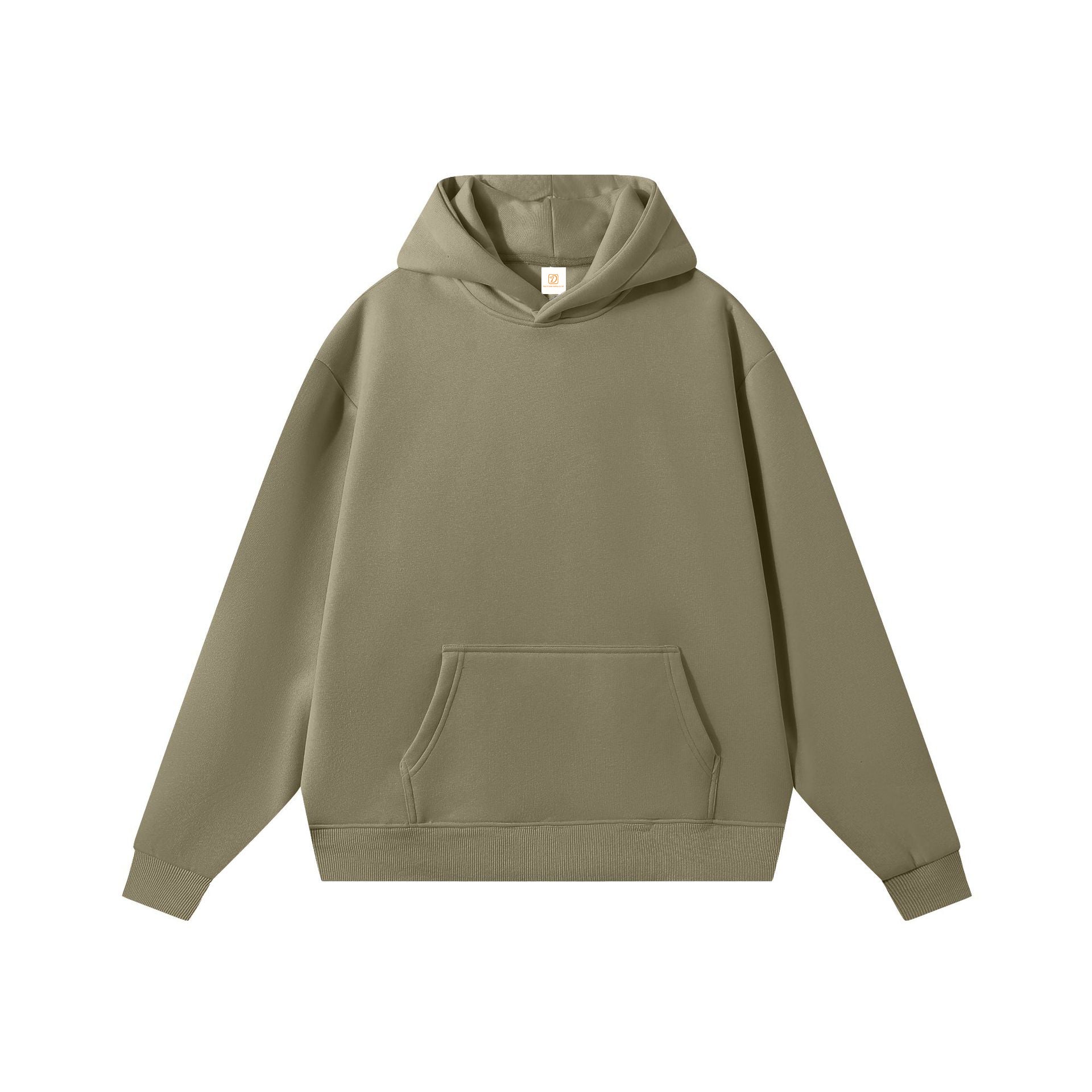 Hot Selling Heavyweight Hoodie Custom Fleece Fashion Casual High Quality Distressed Embroidery Blank Pure Color Hoodie Wholesale