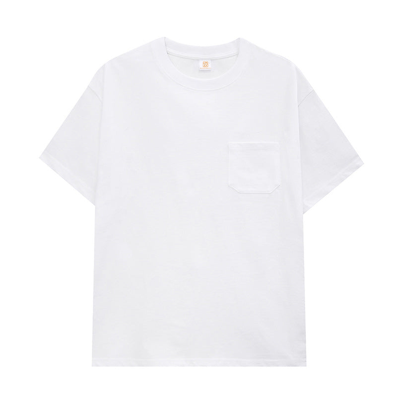 100% Cotton T-shirt High Quality Blank O-neck Custom Puff Printing Summer Short Sleeve Wholesale Men's Personalized T-shirt