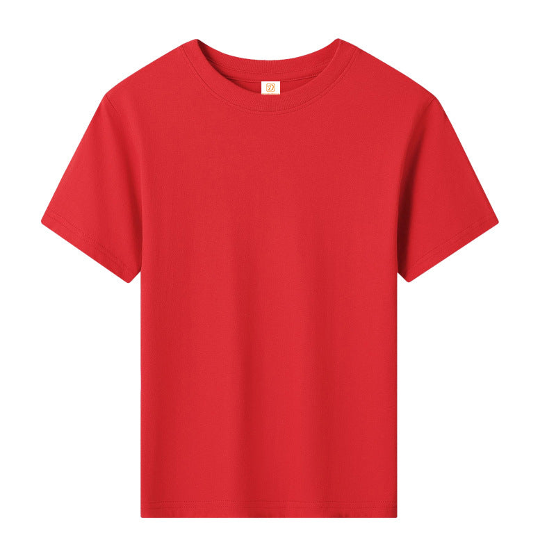 Wholesale Children's T-shirt Pure Color 100% Cotton Lightweight High Quality Personalized Custom Plain t Shirts for Kids