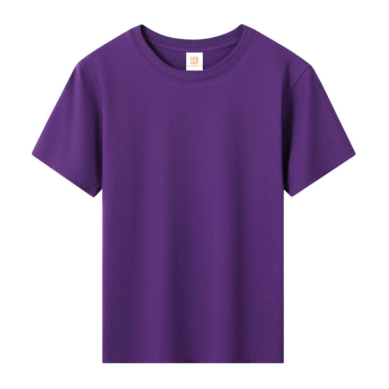 Wholesale Children's T-shirt Pure Color 100% Cotton Lightweight High Quality Personalized Custom Plain t Shirts for Kids