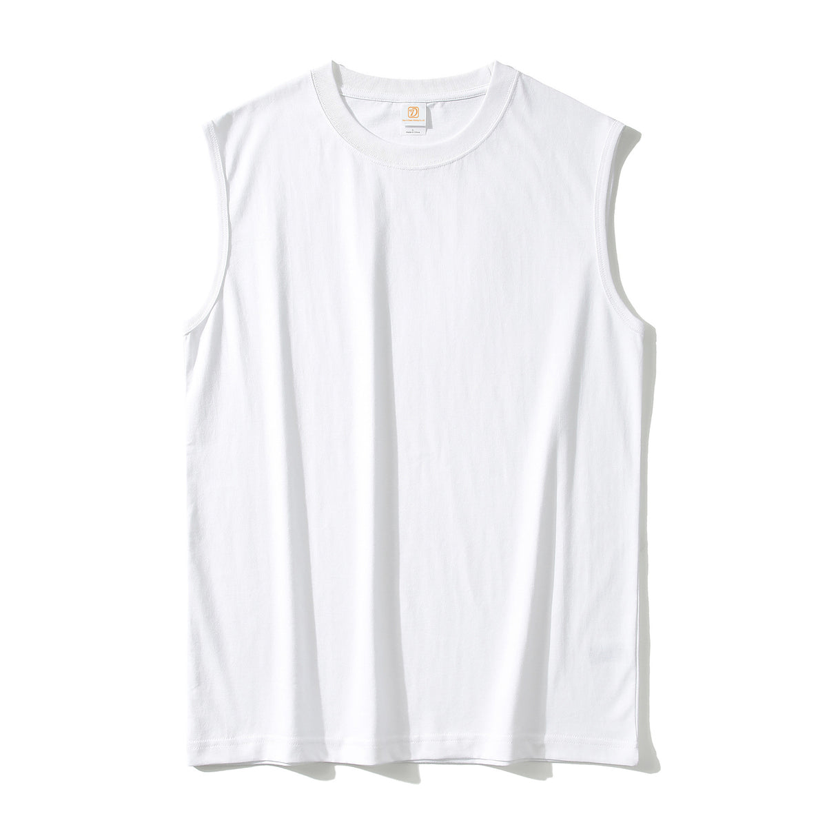 Custom Round Neck t Shirt for Men in Summer Men's Sleeveless t Shirt 5 Colors Pure Cotton Can Design Patterns for You for Free
