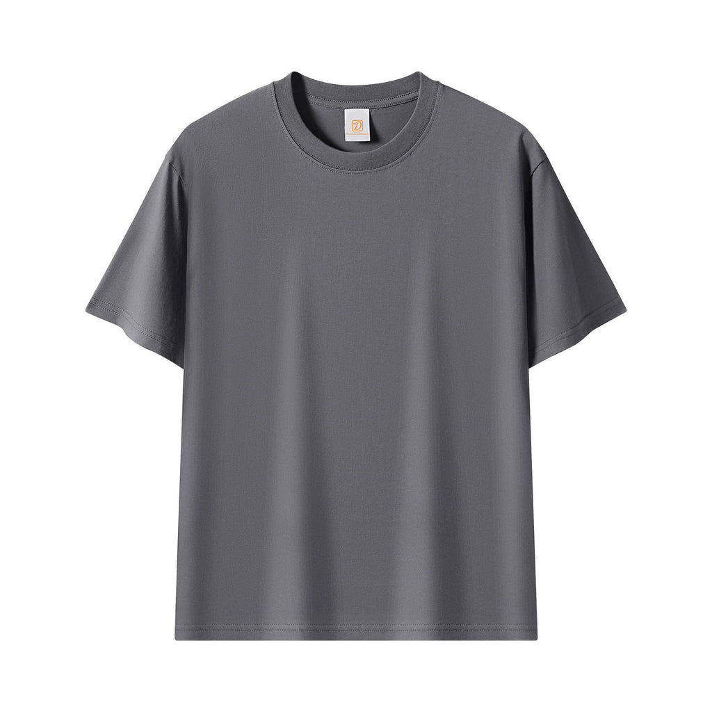 Men's T-shirts 2026 Summer New Design Custom High Quality Casual Heavy Cotton Fashion Loose Pure Color Plain T-shirts