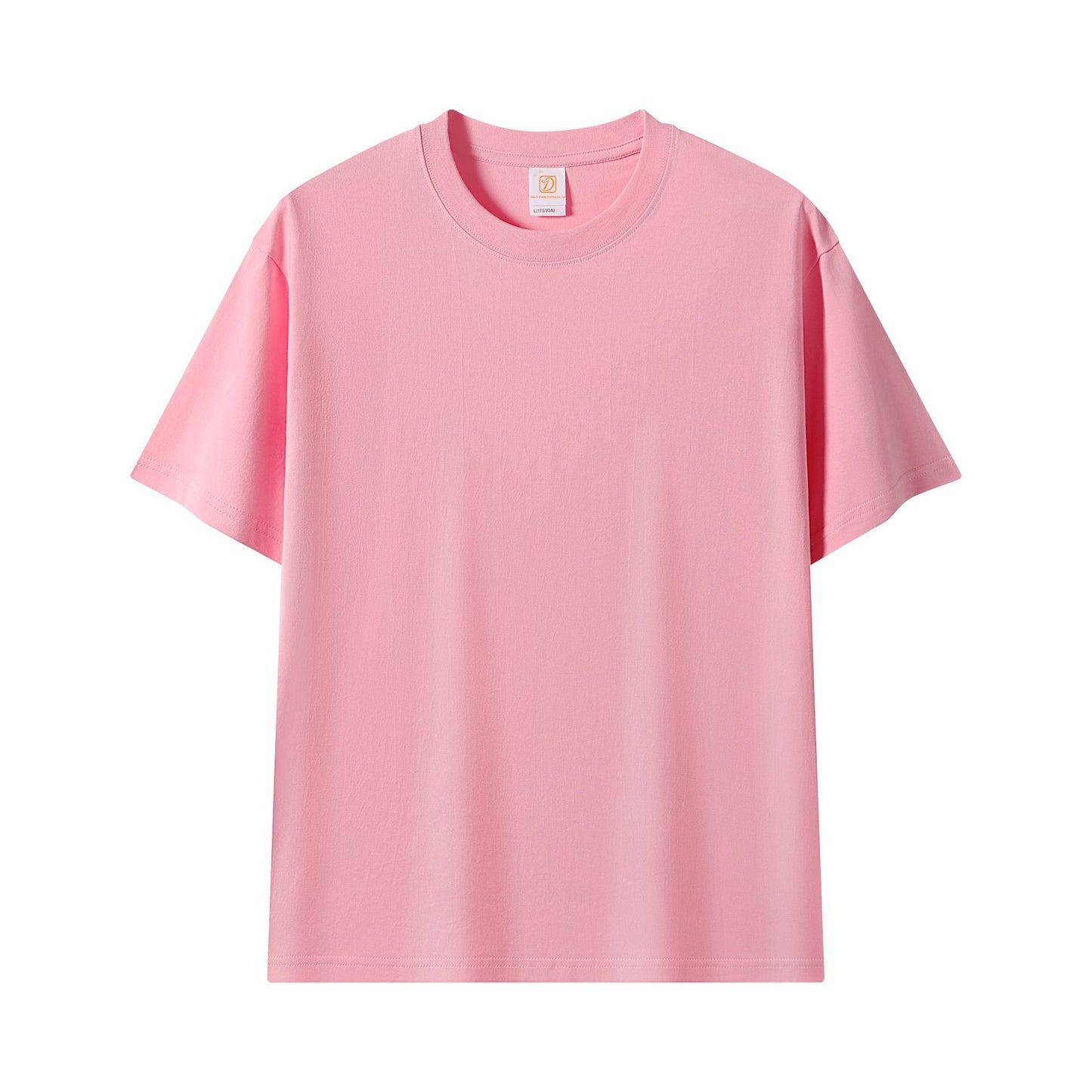High Quality 100% Cotton T-shirt Blank Round Neck Heavyweight Oversized Pure Color Distressed Embroidery t Shirt for Men