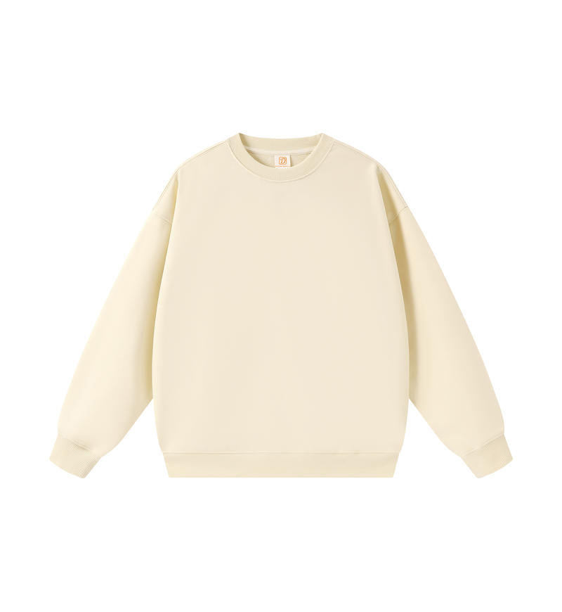 Heavyweight Custom French Terry Pure Color Round Color Drop Shoulder Polyester and Cotton High Quality Fashion Hoodies Wholesale