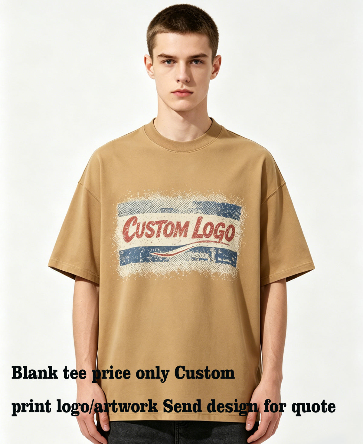 Tshirts Wholesale 7 Color 230g Pure Cotton Heavyweight Drop-shoulder Short Sleeved T-shirt Personalized American Style T Shirt