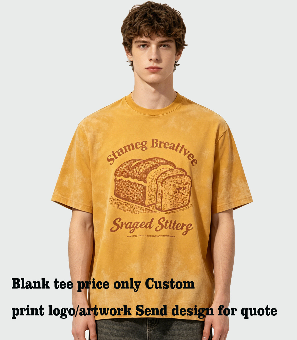 You can choose the process you like and customize the pattern for the dropped shoulder seamless heavyweight short sleeved shirt.