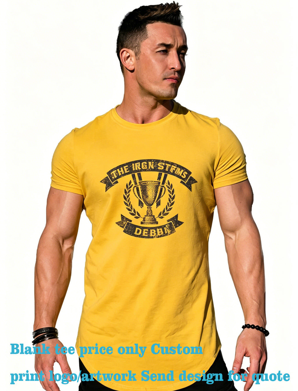 Wholesale Men t Shirt High Quality 11 Color Curved Hemmed Short-sleeved Shirt Printing Custom Personalized t Shirt Design