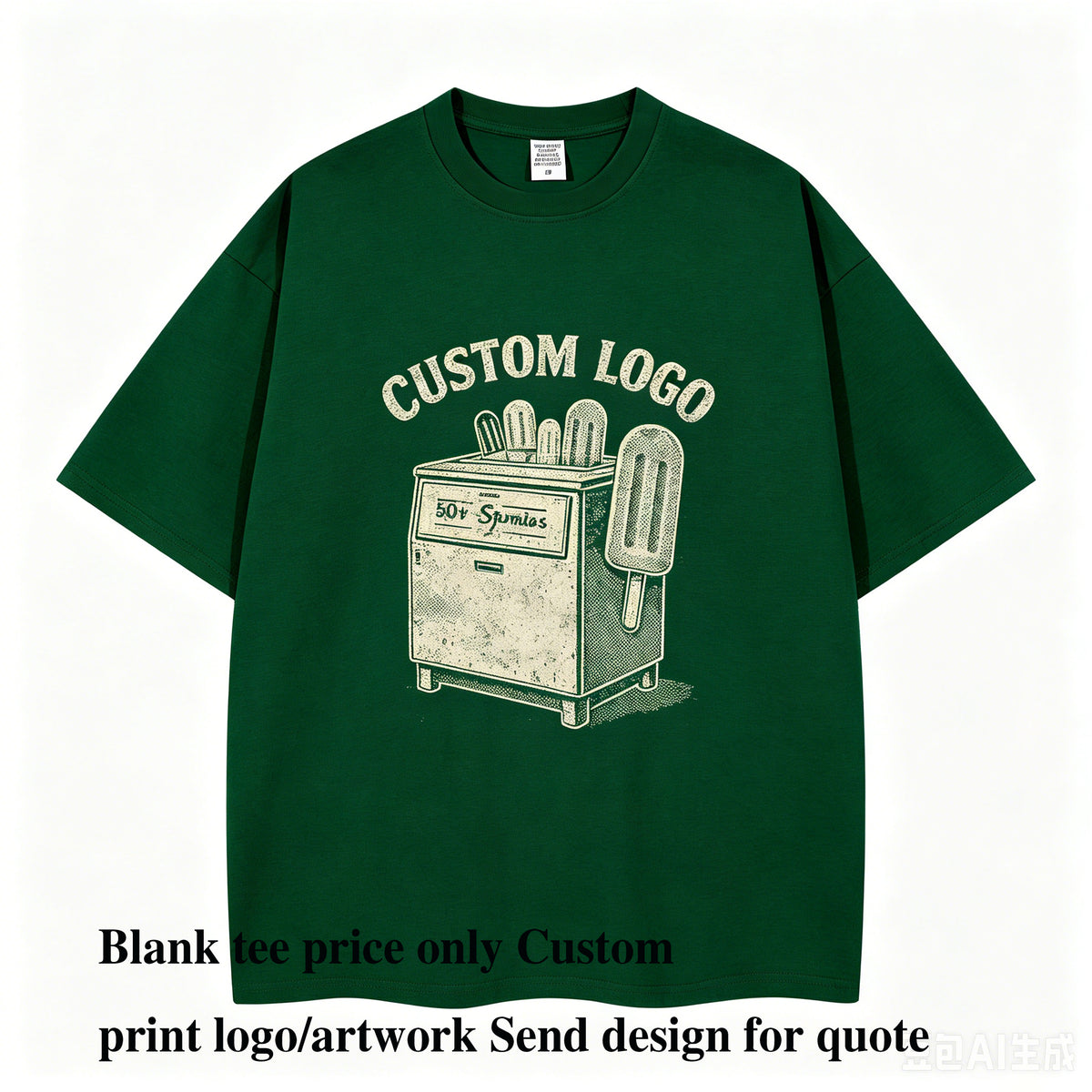 Wholesale Customizable Size and 15 Colors 260 Grams Loose Shoulder Short-sleeved High Quality t Shirt Printing Custom Design