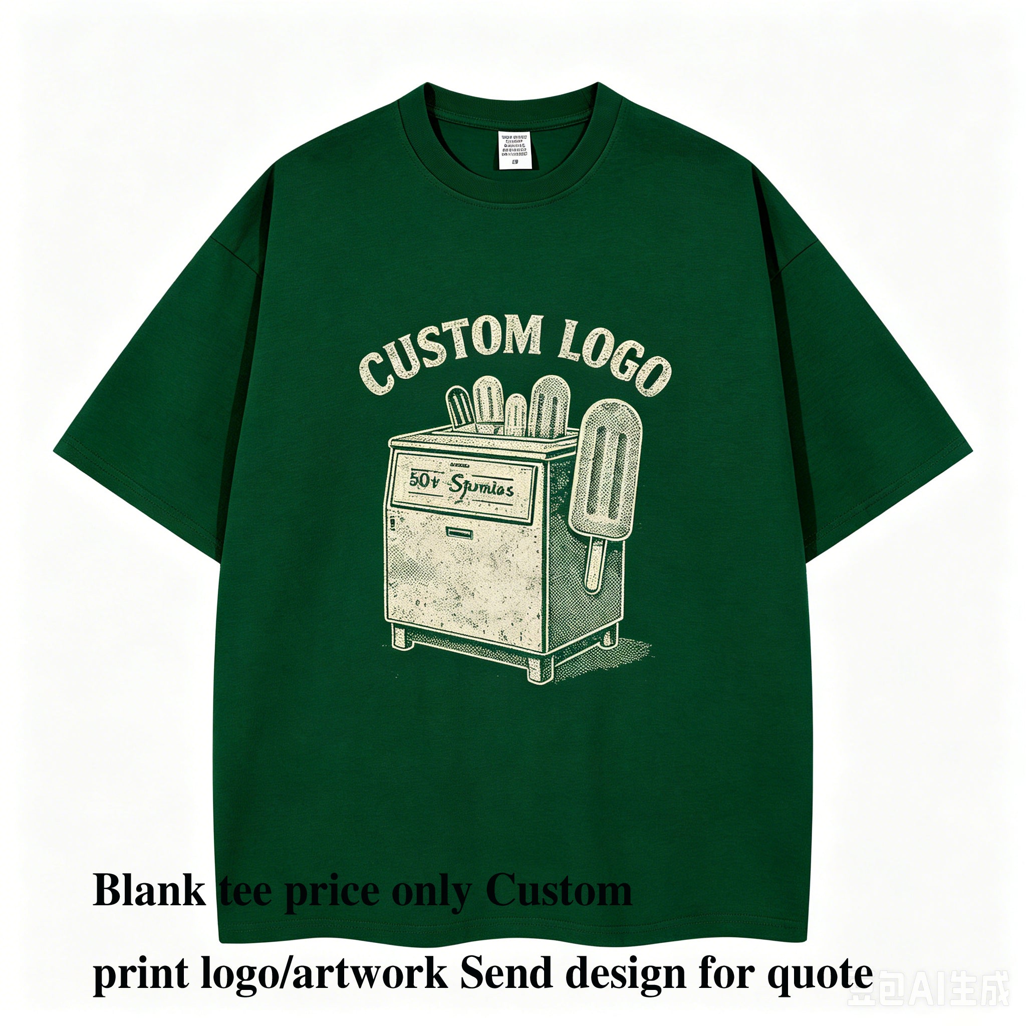 Wholesale Customizable Size and 15 Colors 260 Grams Loose Shoulder Short-sleeved High Quality t Shirt Printing Custom Design