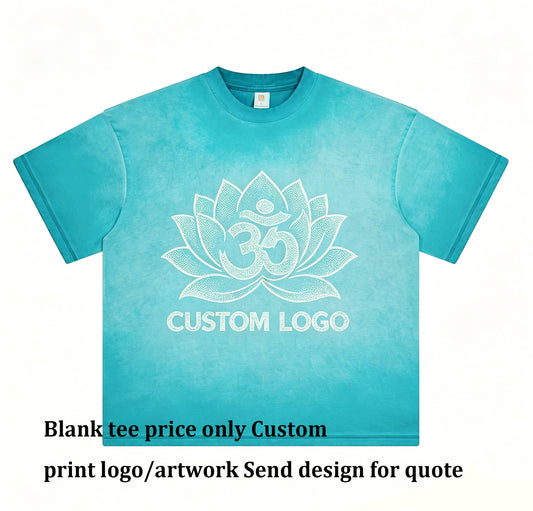 Tshirt Manufacturer 8 Colors Available Washable Gradient Heavyweight Loose Sleeved Short Sleeved Shirt with Dropped Shoulders