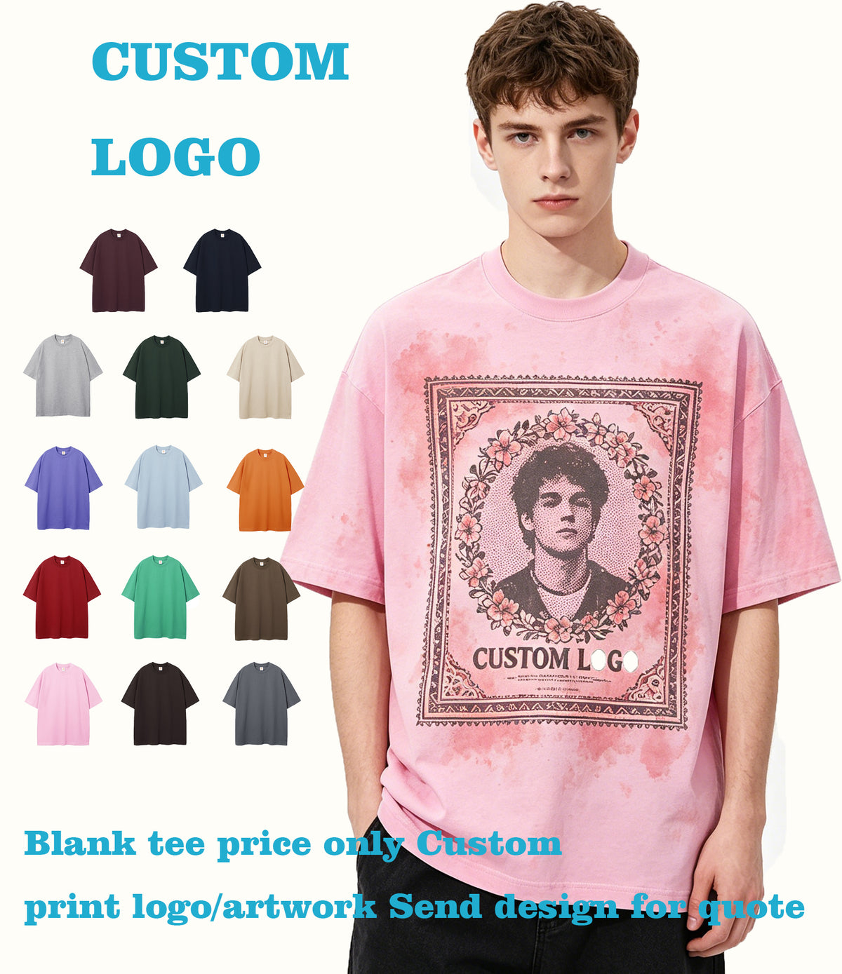 Customized t Shirts You Can Customize Your Favorite Pattern Unisex Relaxed Fit Slightly Oversized Short Sleeve High Quality