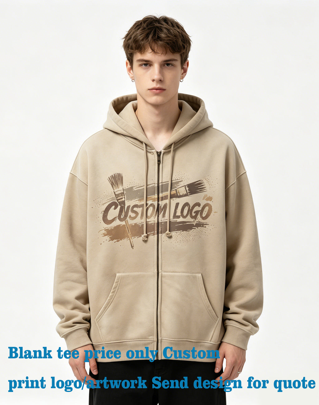 Unisex Hoodies Four Color Blanks Water Washed zebra Gradient Zipper American Retro Hooded Sweatshirt Plain Hoodies in Bulk