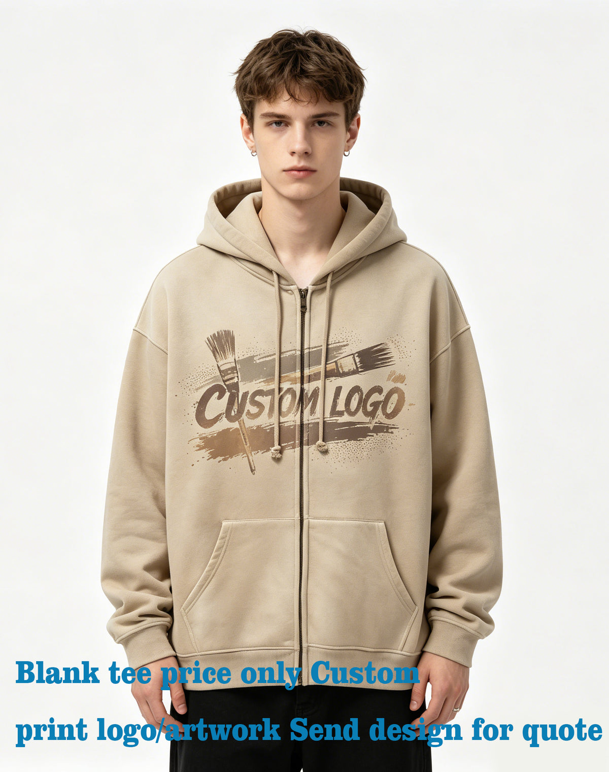 Unisex Hoodies Four Color Blanks Water Washed zebra Gradient Zipper American Retro Hooded Sweatshirt Plain Hoodies in Bulk