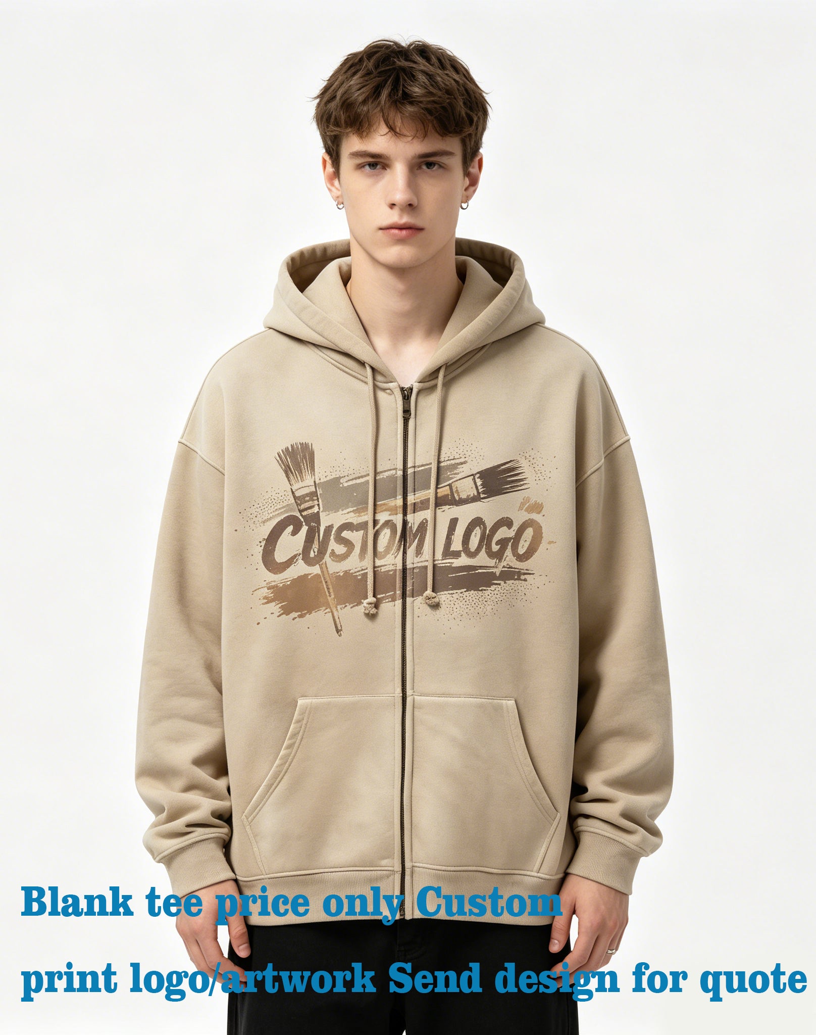 Unisex Hoodies Four Color Blanks Water Washed zebra Gradient Zipper American Retro Hooded Sweatshirt Plain Hoodies in Bulk