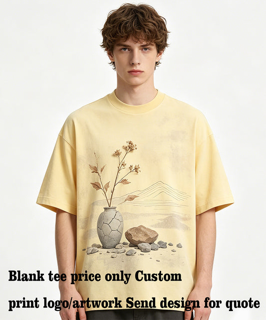 Summer Customize Your Own Exclusive Design American Style Short Sleeved Shirt with a Low Neckline Personalized Design t Shirt