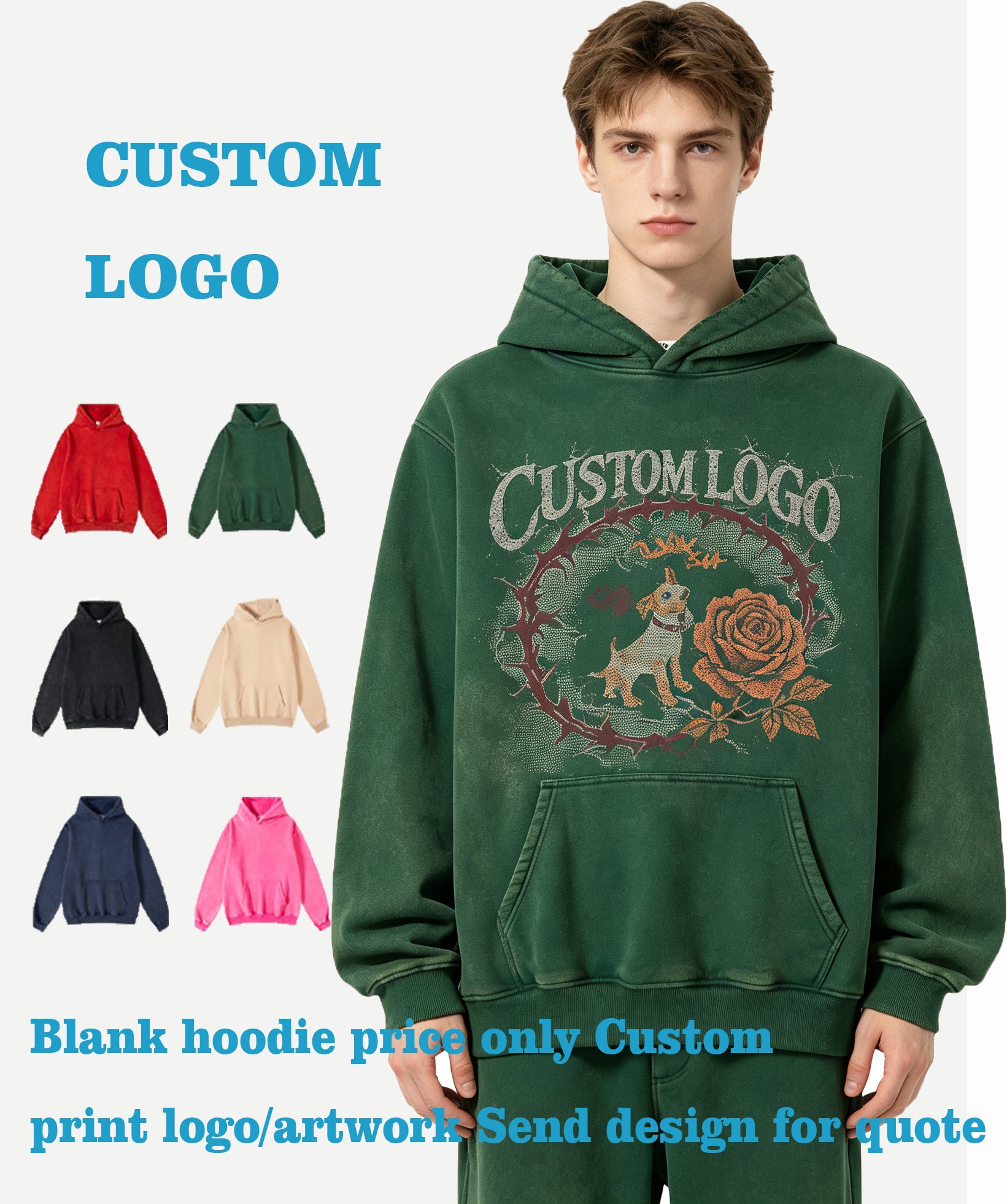 Washable Batik Distressed Fleece Pullover Without a Hood and with Rope Straps Customize Your Own Exclusive Design Personalized
