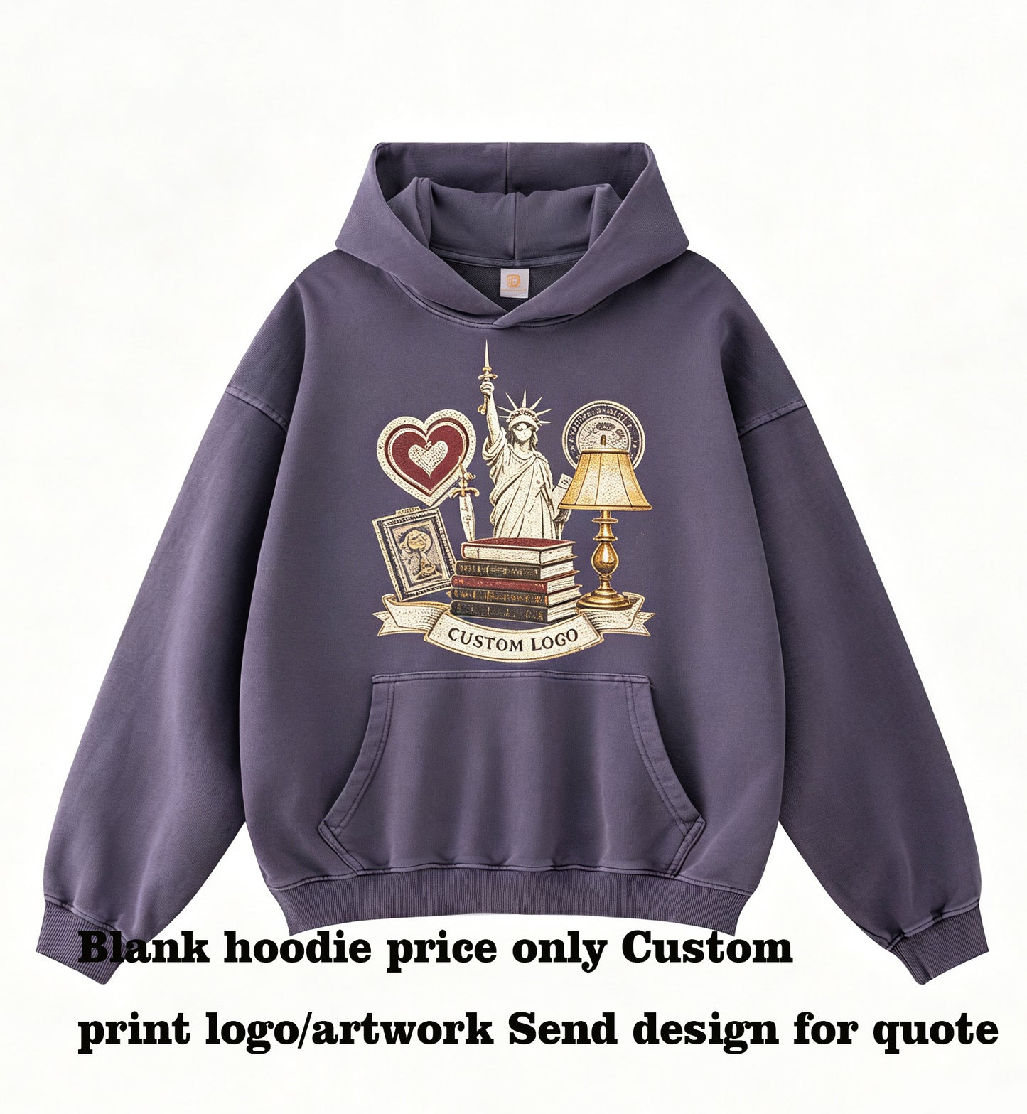Fashion Worn Out Washed Wool Pullover with a Hood Free Sample Hoodie Cotton Hoodies High Quality Plain Hoodies for Printing
