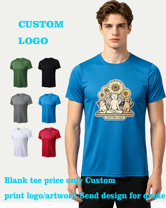 You Can Customize logo Your Favorite Pattern t Shirts Loose Quick-dryin Breathable Short Sleeved Shirt t Shirts High Quality