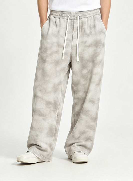 Manufacturers Sweatpants Printing CustomVintage Style Straight Leg Men's Loose Heavyweight Wide Leg Casual Sweatpants Unisex