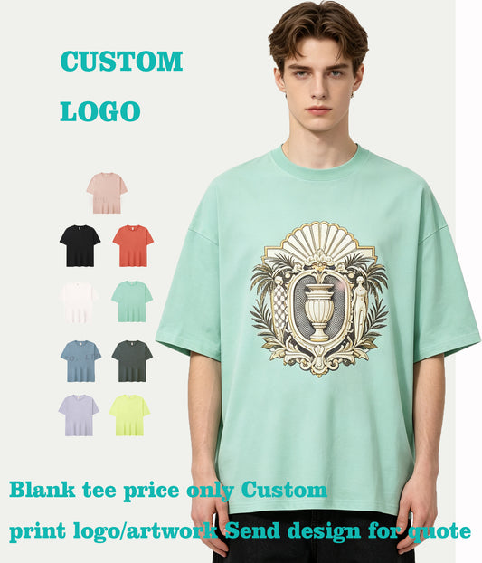 Free Sample t Shirt Oversized Dropped Shoulder Wholesale T-shirt t Shirt Printing Custom and Multiple Processes to Choose From