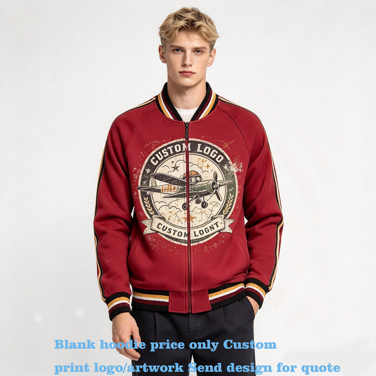 Men's Hoodies Customize Your Own Exclusive Design Zip up Hoodie High Quality Zip up Hoodie Heavyweight Autumn and Winter Style
