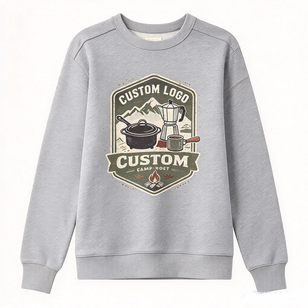 Autumn and Winter Style 360 Grams Per square Inch 100% Cotton Crewneck Sweatshirt You Can Customize Your Favorite Pattern