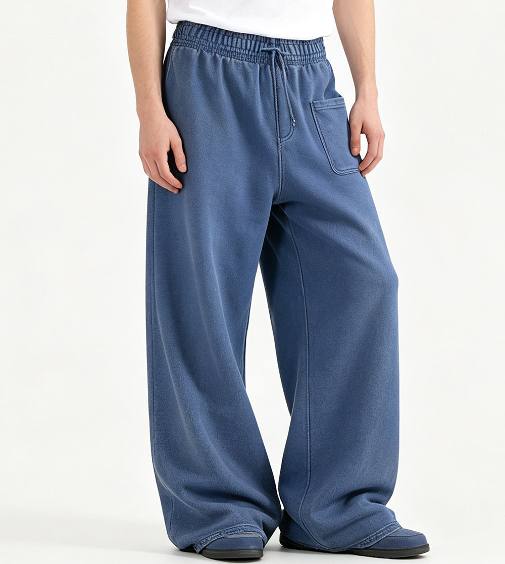 Sweatpants High Quality Heavy Duty Washed and Distressed Long Pants Batik Water Washed Pants Sweatpants From a Trendy Brand