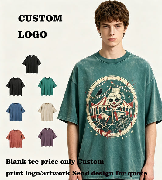 Fashion mens for tshirts 7 Color Frayed Washed Vintage Solid Short Sleeve High Quality tshirts summer tshirts Free Sample tshirts