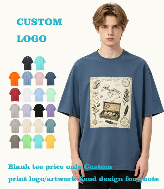T-shirt From a Trendy Brand 20 Color Solid Color Loose Sleeved Short Sleeved t Shirt Customize Your Own Exclusive Design