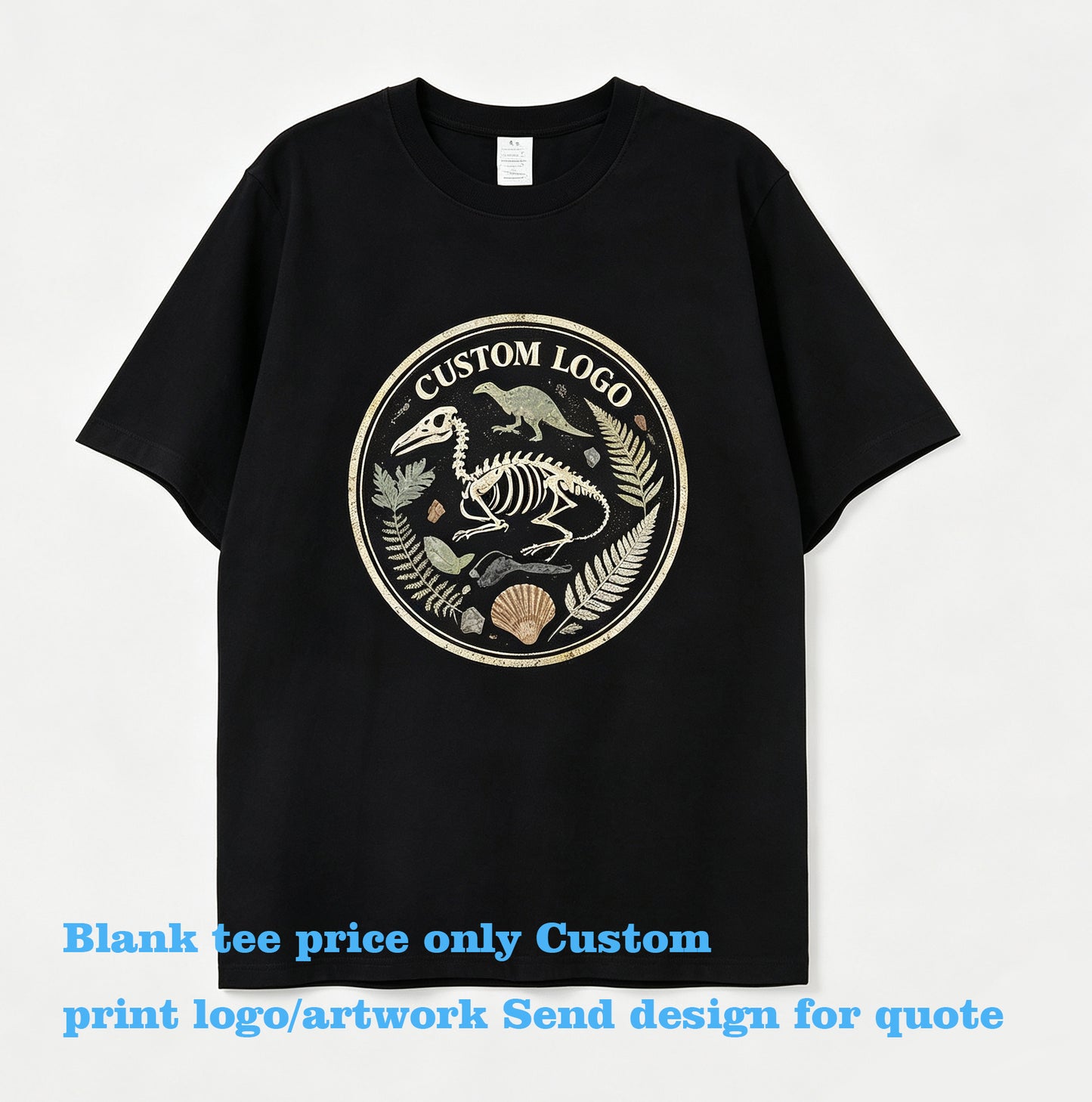 You Can Customize Your Favorite Pattern 25 Color Pure Cotton Loose and Seamless Tubular Knit T Shirt Blanks Tshirt Manufacturer