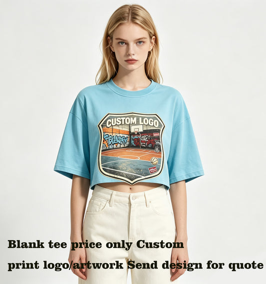 Oem 15 Color Solid Color Low Cut Short Sleeved T Shirt for European and American Instagram Trends Suitable for Street Dancing