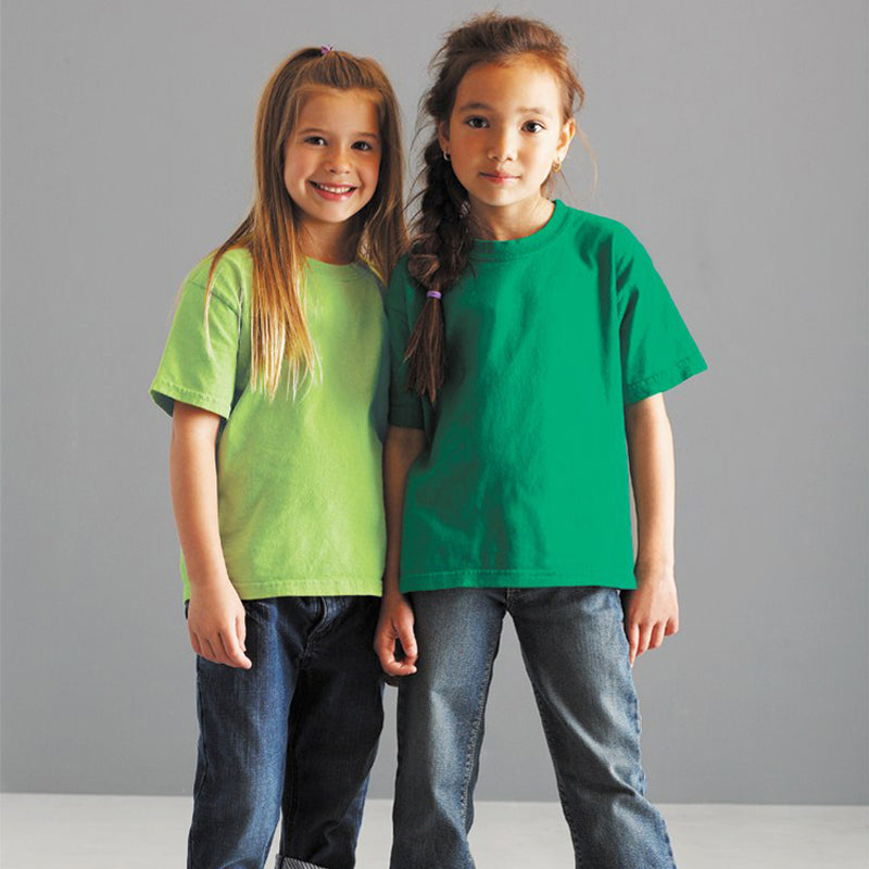 Custom Tshirts logo Kids T-shirt Streetwear High Quality Multicolored Blank Pure Color Short Sleeve Round Neck Children's T-shirt