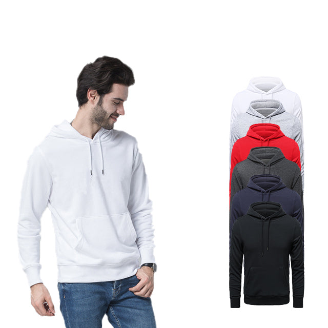 Oversized Custom Polyester and Cotton Puff Print Blank Thick Pure Color Heavy Drop Shoulder Winter Fashion Sweaters and Hoodies