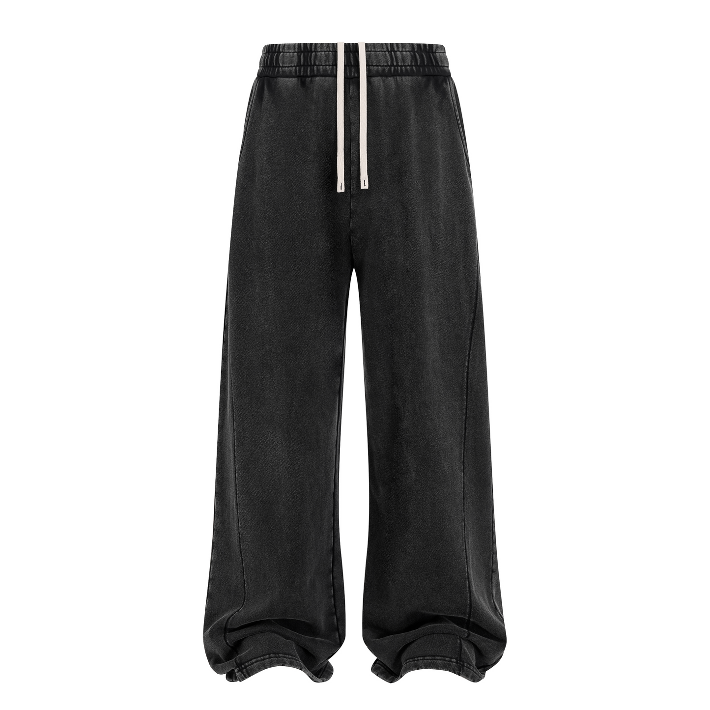 Men's Sweatpants Edge Grinding and Snowflake Frying Water Washing Process Sweatpants From a Trendy Brand Custom Embroidered