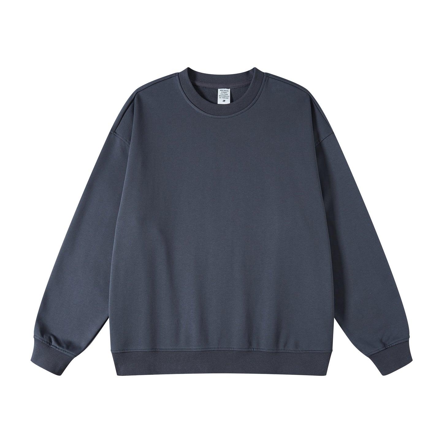 You Can Customize Your Favorite Pattern Heavy Duty Fleece Pullover with No Hood and Loose Shoulder Round Neck with Terry Fabric
