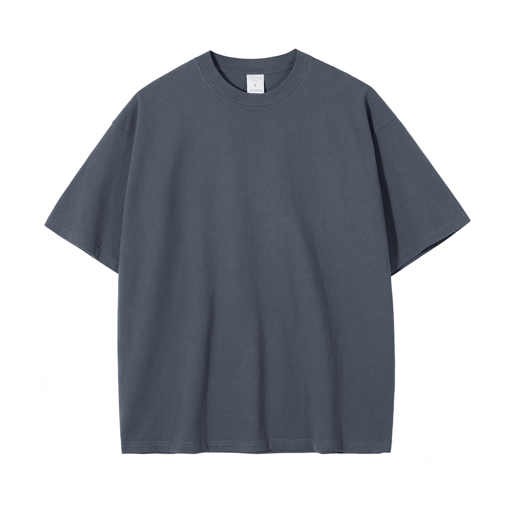 American Style 8 Color Plain Heavyweight Water Washed Short Sleeved T-shirt Loose Short Sleeved Design Customized t Shirts