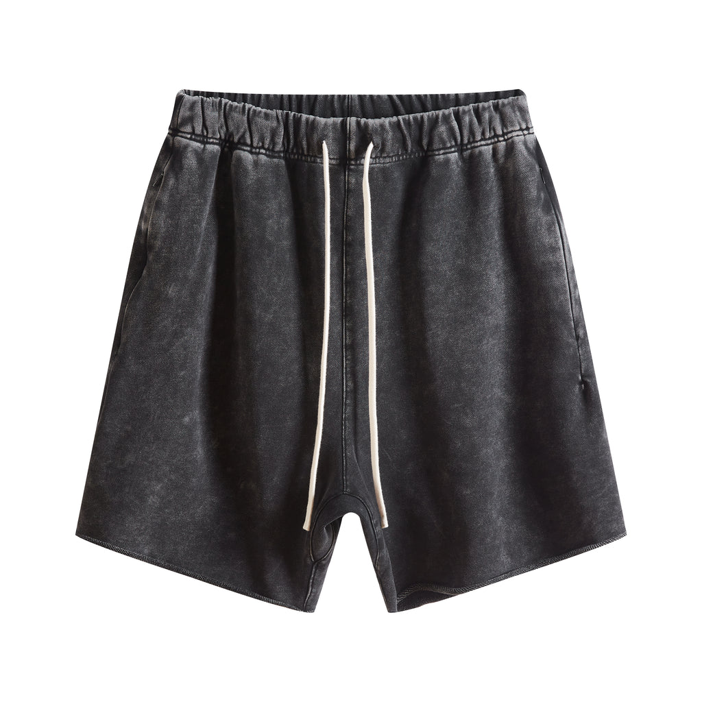 Men Fashion Shorts Heavy Cotton Custom Acid Wash High Quality Puff Printing Vintage Streetwear Wholesale Personalizedshorts