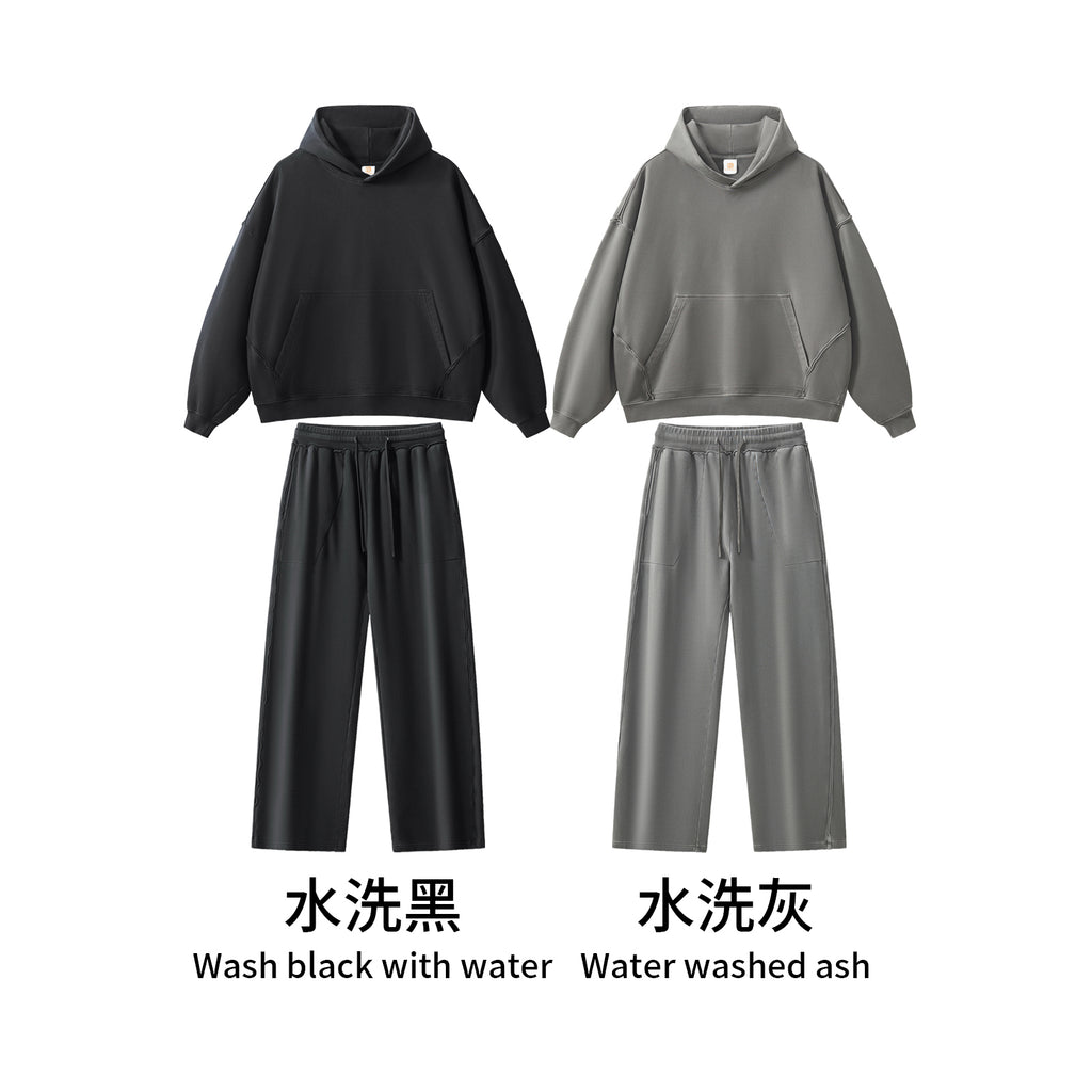 Men's Hoodies Heavy Cotton Custom Terry Washed Heavyweight Wholesale Price Blank Pullover High Quality Streetwear Hoodie for Men