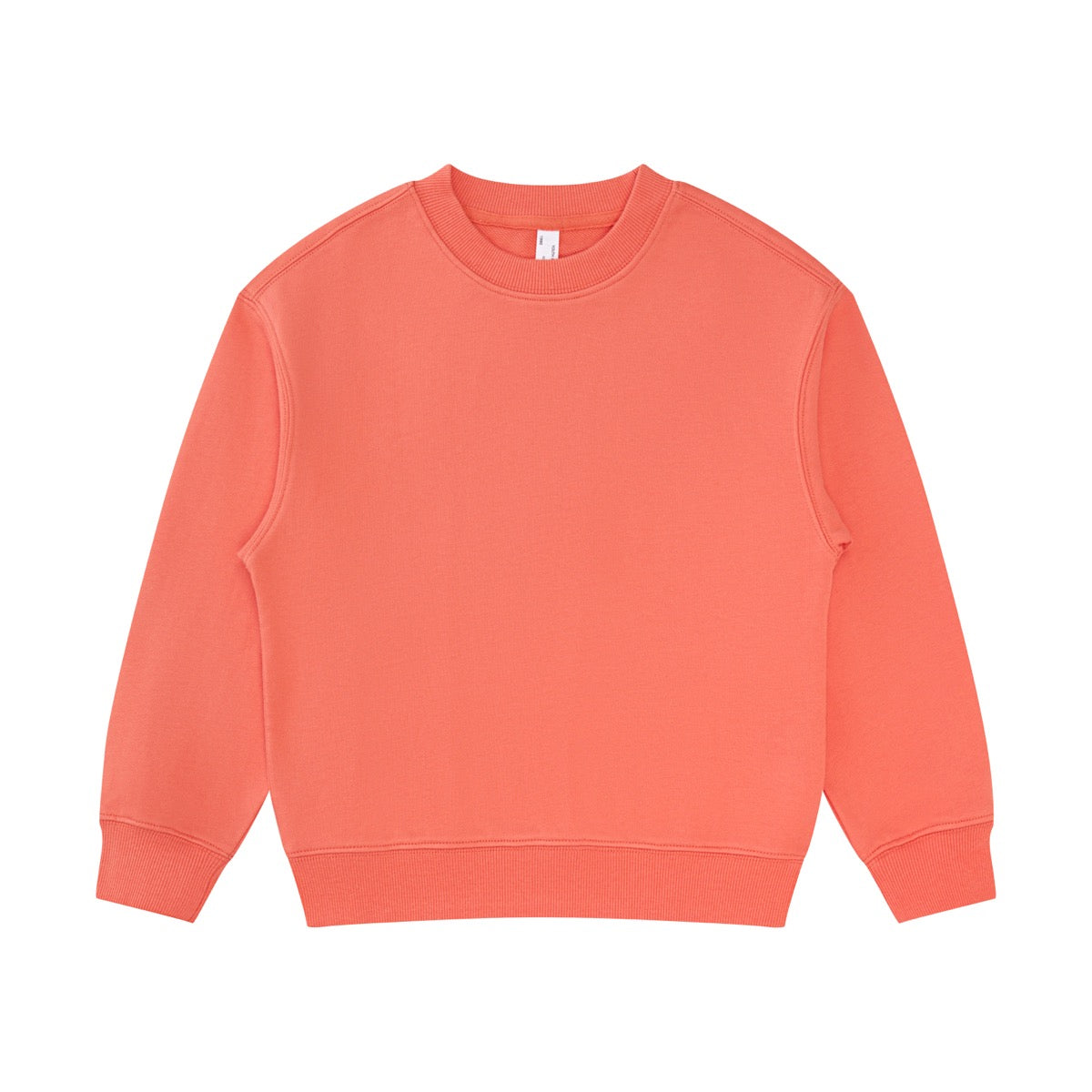 Customize Your Own Exclusive Design Crewneck Sweatshirt 100%  Cotton Blanc Children's Plain Oversized Crewneck Sweatshirt