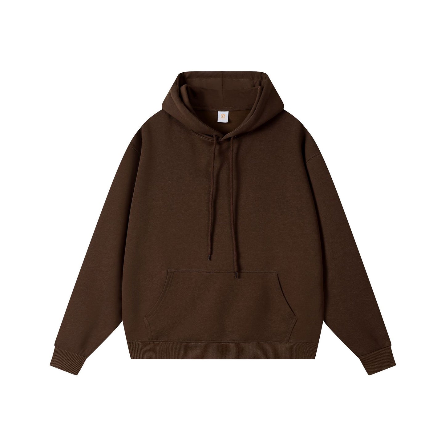 Heavy Cotton Oversized Streetwear Pure Color High Quality Blank Pullover Heavyweight Screen Printed Drop Shoulder Men's Hoodies