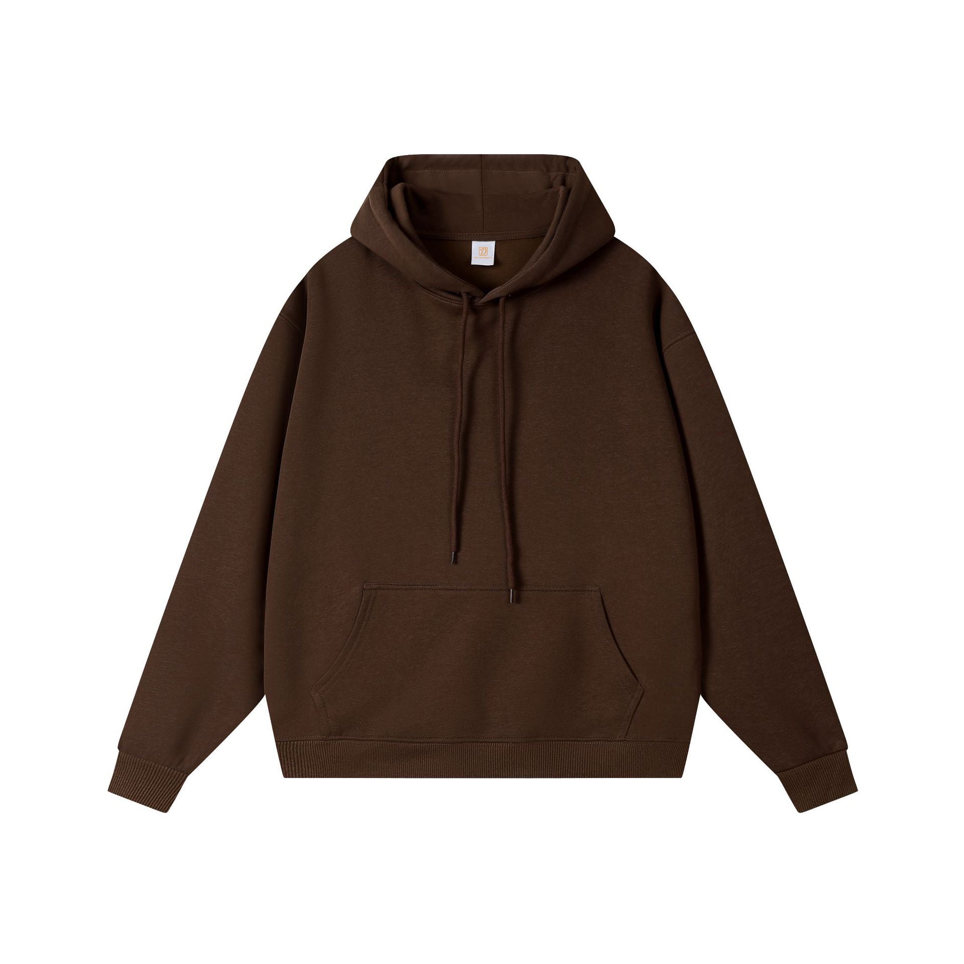 Heavy Cotton Oversized Streetwear Pure Color High Quality Blank Pullover Heavyweight Screen Printed Drop Shoulder Men's Hoodies