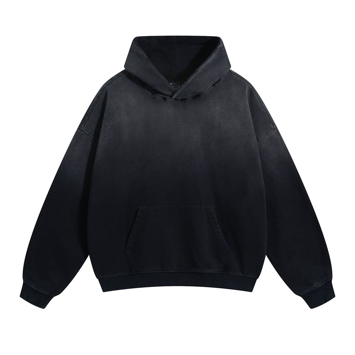 High Quality 450 Grams Heavyweight Washed Holey Hoodie Can Design Patterns for You for Free Hoodies Sweatshirt Winter Style