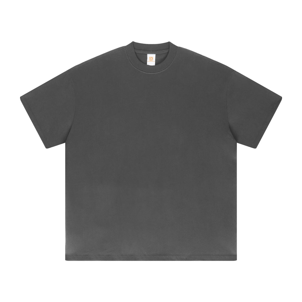 425G Heavyweight 100% Cotton Oversized Drop Shoulder High Quality Short Sleeve Pure Color Fashion Personalized T-shirt