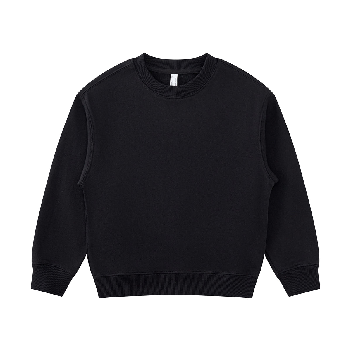 Customize Your Own Exclusive Design Crewneck Sweatshirt 100%  Cotton Blanc Children's Plain Oversized Crewneck Sweatshirt