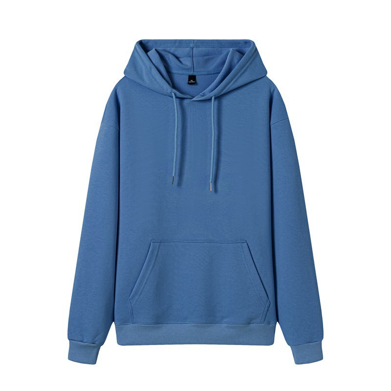 Hot Selling Fashion Pure Color High Quality Blank Pullover Distressed Embroidery Heavyweight Drop Shoulder Wholesale Hoodies