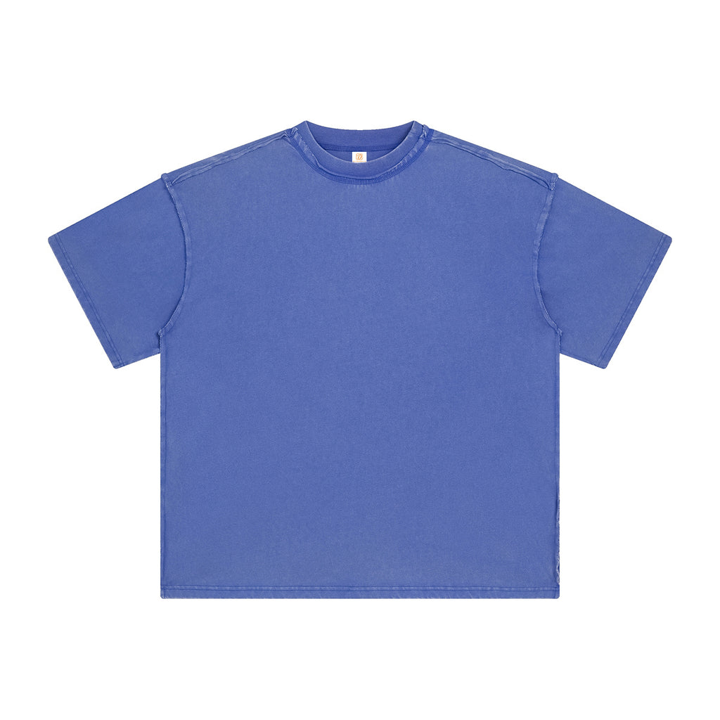 Heavyweight Streetwear T-shirt Vintage Summer Short Sleeve Custom Washed High Quality New Style Streetwear Personalized T-shirt